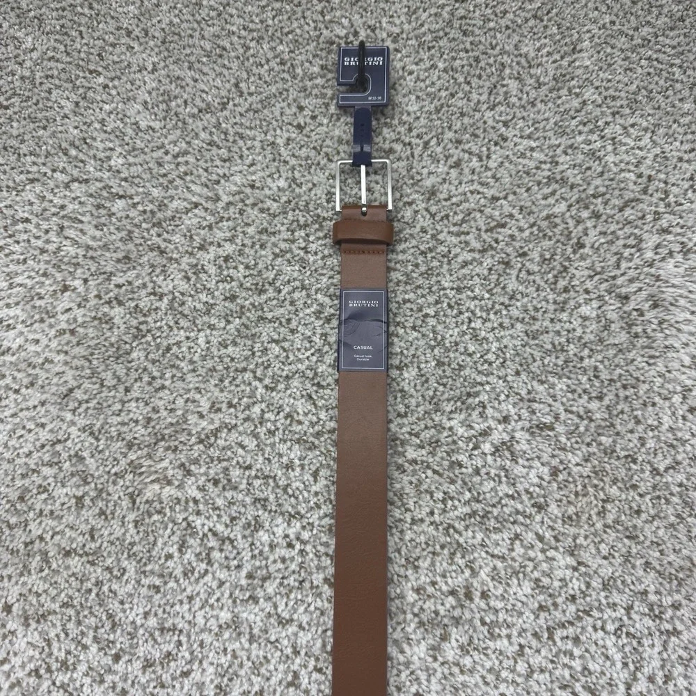NEW Giorgio Brutini Belt Men's Size Medium 32-36 Durable Brown Casual Look Prep